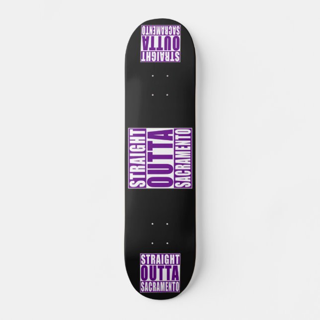 Raka Outta Sacramento lilor Mini Skateboard Bräda 18,7 Cm (Framsida)