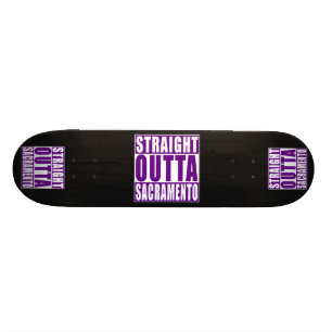 Raka Outta Sacramento lilor Mini Skateboard Bräda 18,7 Cm