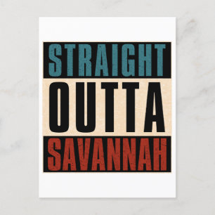 Raka Outta Savannah Georgia GA Vykort