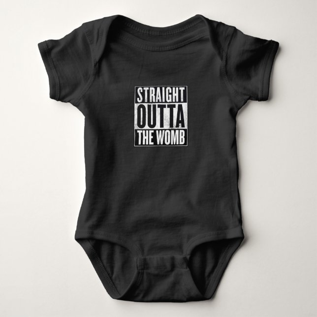 Raka Outta skötet - babyen växer T-shirt (Framsida)