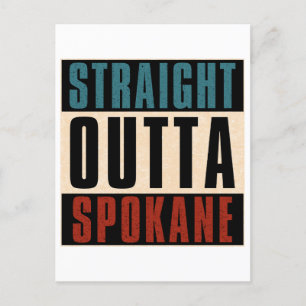 Raka Outta Spokane Washington WA Vykort