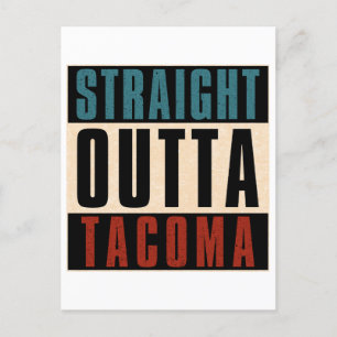 Raka Outta Tacoma Washington WA Vykort