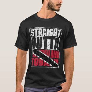 Raka Outta Trinidad och Tobago Flagga T Shirt