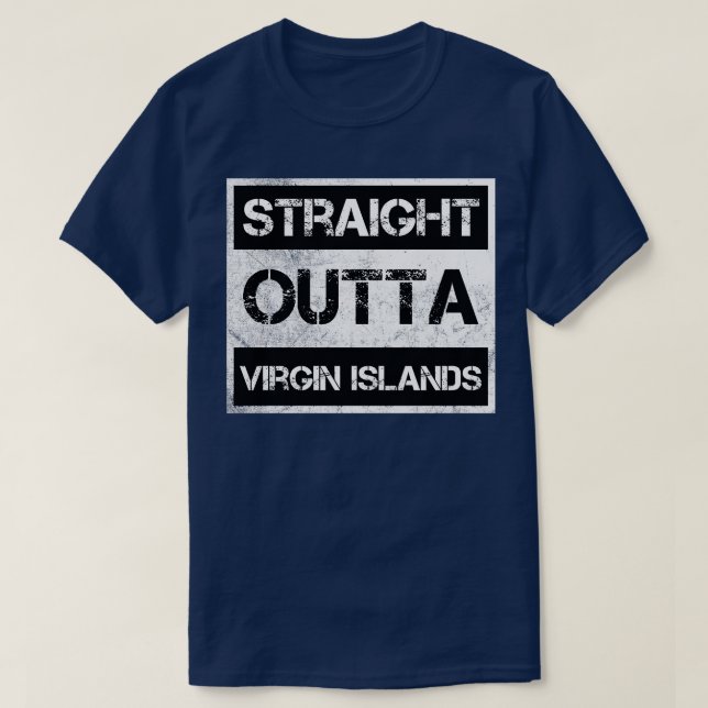 Raka Outta Virgin Islands nationalpark Vintag T Shirt (Design framsida)