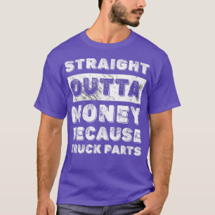 Raka penningbelopp på grund av att Lastbil delar L T Shirt
