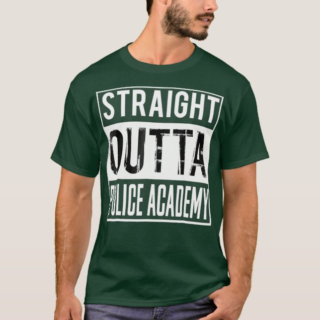 Raka polisakademin Studenten Gift T Shirt (Framsida)