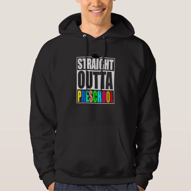 Raka proskolebarn före skolutbildning hoodie (Framsida)