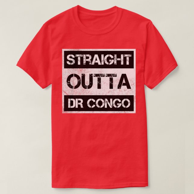 Raka republiken Kongo Tr T Shirt (Design framsida)