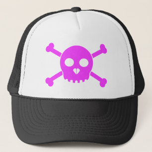 Raka rosa Deths Head hatt Keps