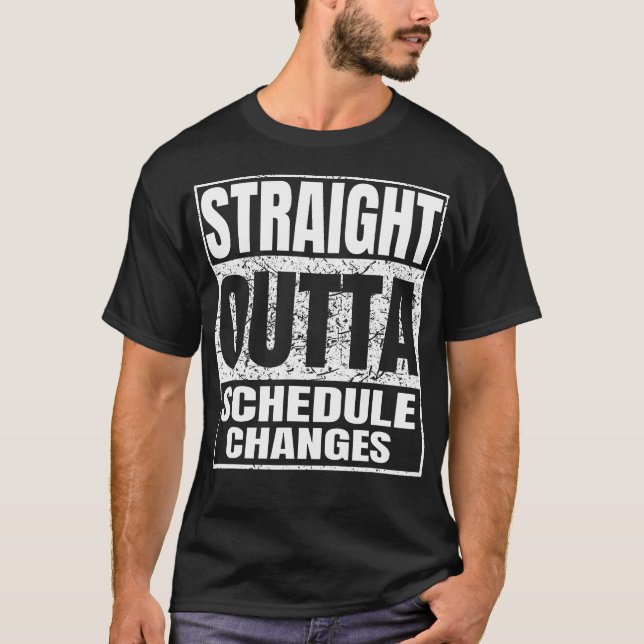 Raka schemaläggningsändringar Studenten T Shirt (Framsida)