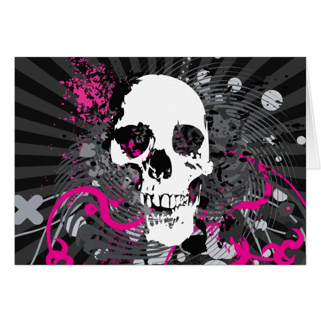 raka snörvda pilar. hälsningskort (Framsidan Horizontal)