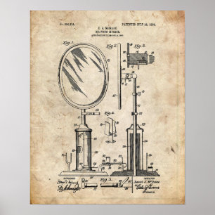 Raka spegelpatent poster
