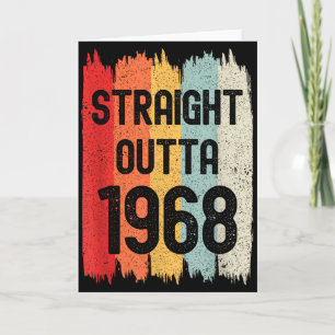 Raka ur 1968 Roligt Retro Födelsedag Fantastisk S Kort
