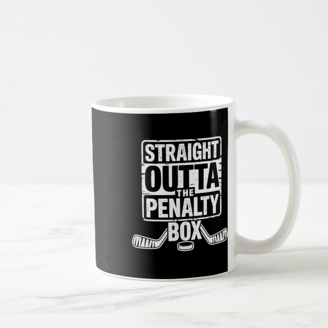 Raka ur Straffboxen Hockeyspelare  Kaffemugg (Höger)