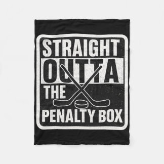 Raka ur Straffboxen Ishockeyspelare B Fleecefilt