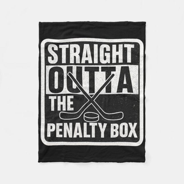 Raka ur Straffboxen Ishockeyspelare B Fleecefilt (Framsidan)