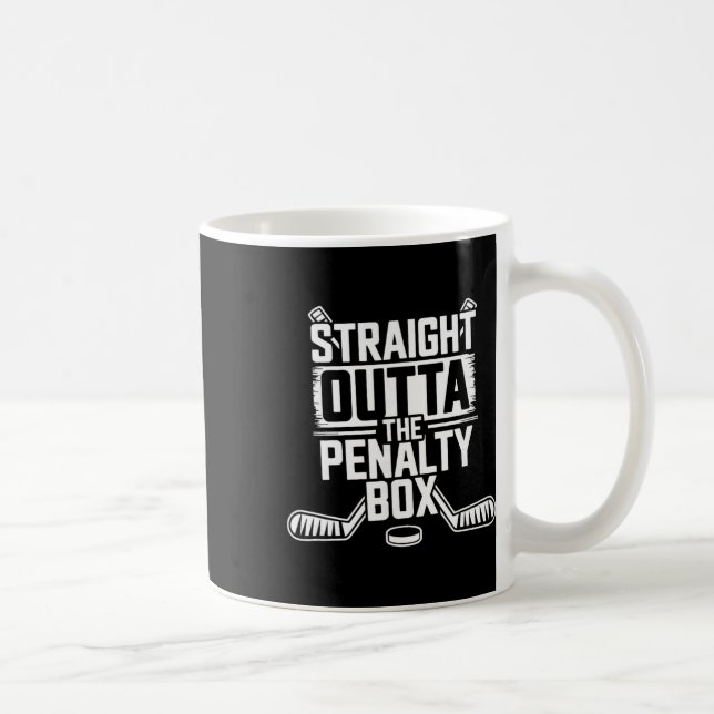 Raka ur Straffboxen - ishockeyspelare Kaffemugg (Höger)