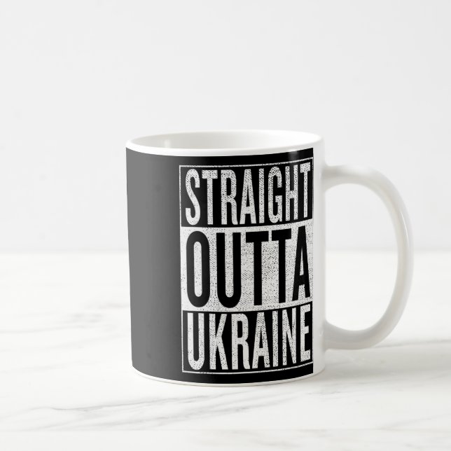 Raka ur Ukraina Superb Resekläder Och Gif Kaffemugg (Höger)