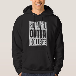 Raka ut ur college-examenspresenter klassamling hoodie