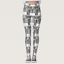 Raka utgående benbalar leggings