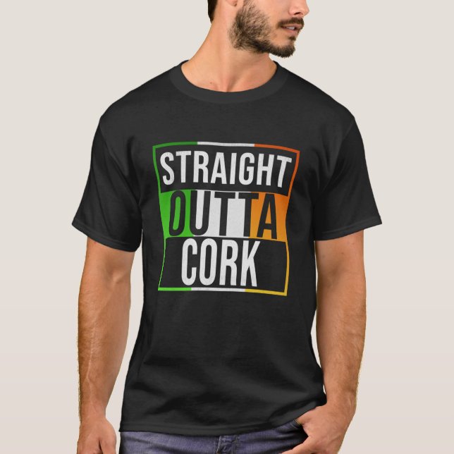 Raka utlandet Kork Retro Stil - gåva till Kork T Shirt (Framsida)