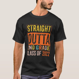 Raka utta andra Klass färgbas andra gradens grå ba T Shirt