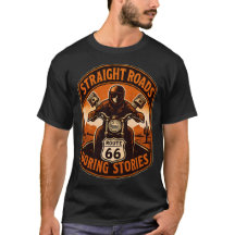 Raka vägar tråkiga historier Route 66 Tröja