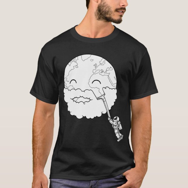 Rakade planeten t shirt (Framsida)