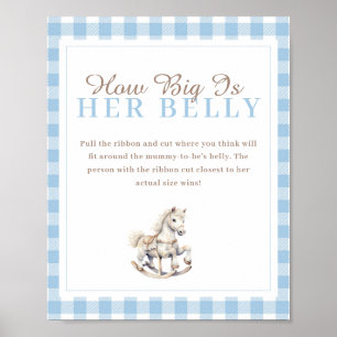 Rakande häst hur stort hennes babybabyskor är poster