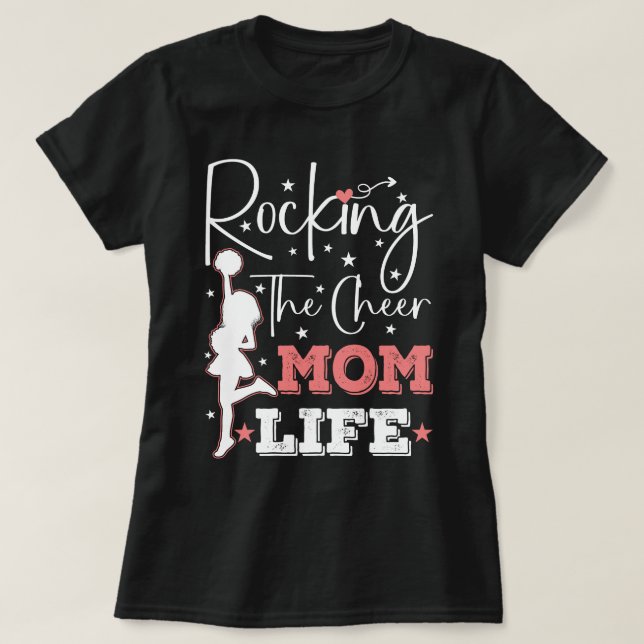 Rakar Cheer Mamma Life Funny Cheermanager Funny T Shirt (Design framsida)