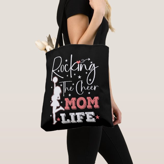 Rakar Cheer Mamma Life Funny Cheermanager Funny Tygkasse (Närbild)