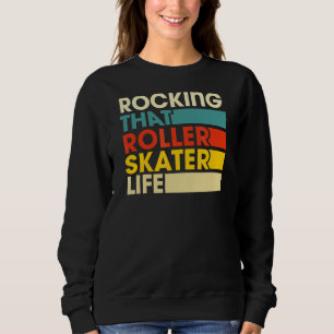 Rakar den rullande Skaterna Life Retro Vintage Sty T Shirt