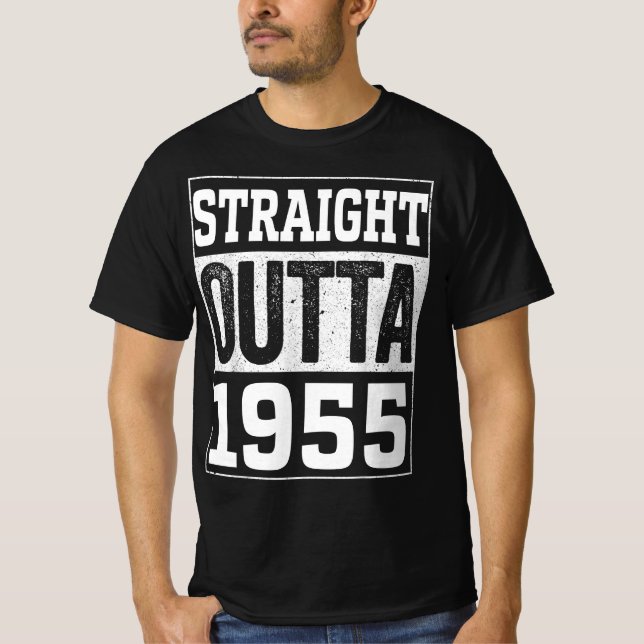 Rakare Outta 1955 , 1955 Grattis på födelsedagen G T Shirt (Framsida)