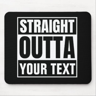RAKARE OUTTA-Anpassningsbar Text Anpassa Novelty Musmatta