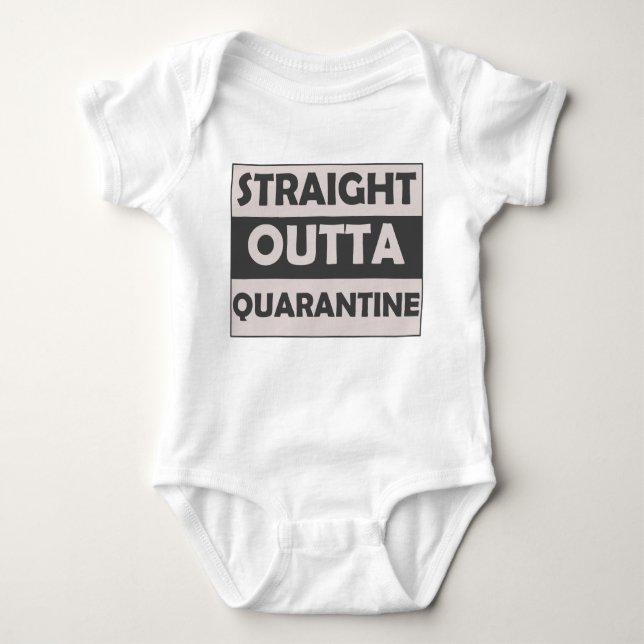 Rakare Outta Quarantine Soutning Black Grått T Shirt (Framsida)