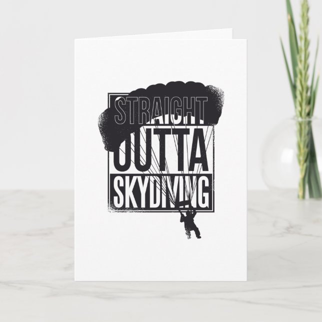 Rakare Outta Skydiving Kort (Framsida)