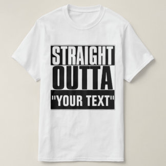 RAKARE OUTTA "TEXT" T-SHIRT