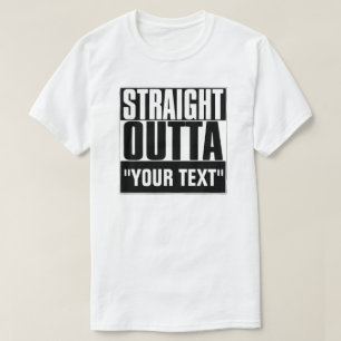 RAKARE OUTTA "TEXT" T-SHIRT