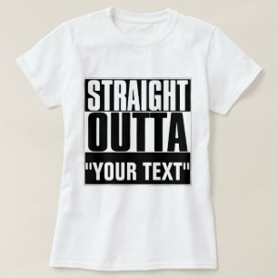 RAKARE OUTTA "TEXT" T-SHIRT