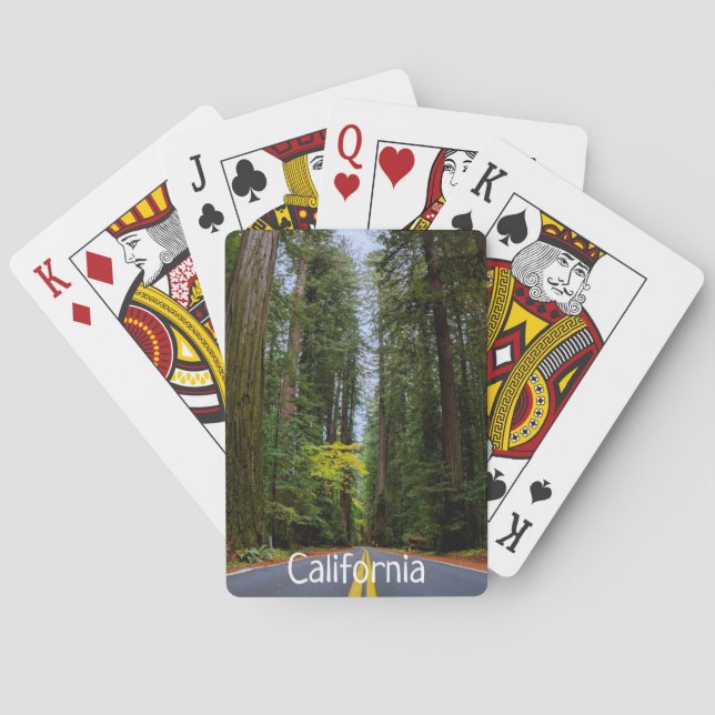 Rakare väg framåt genom skogsskövling casinokort (Baksidan)