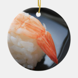 RäkaSushiprydnad Julgransprydnad Keramik