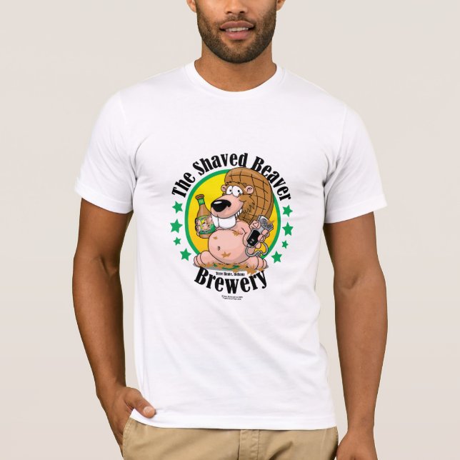 Rakat bäverbryggeri t shirt (Framsida)
