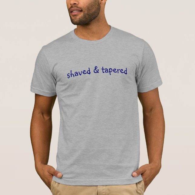 rakat och avsmalnat t-shirt (Framsida)