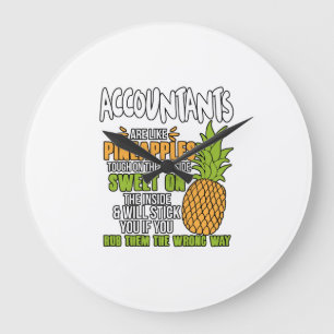 Räkenskaperna är som ananas. stor klocka