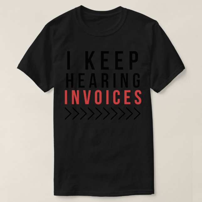 Räkenskapsbank för fakturor t shirt (Design framsida)