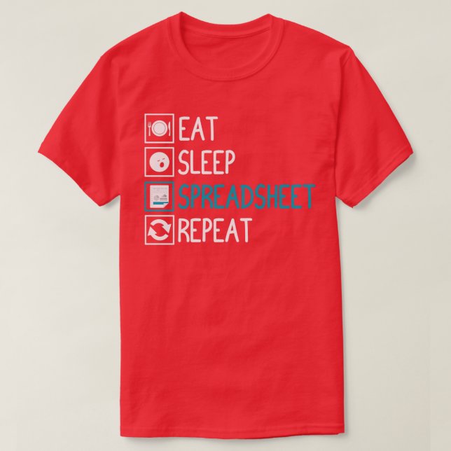 Räkenskapsbok för kalkylbladsrevisor t shirt (Design framsida)