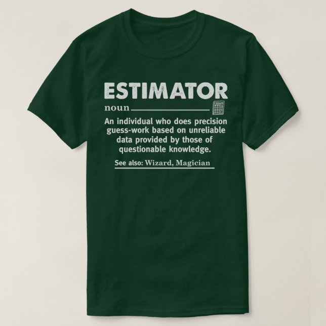 Räkenskapsbok för uppskattningar av definitionsdef t shirt (Design framsida)
