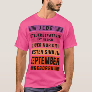 Räkenskapsfödelsedag, skatterådgivare född i septe t shirt