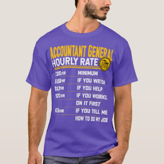 Räkenskapsförare, allmän timtaxa för nuvärde räken t shirt