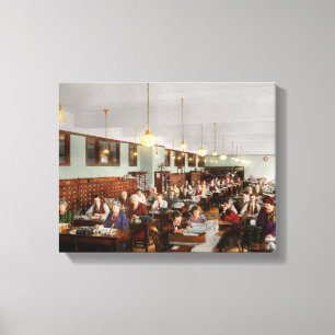 Räkenskapsförare - Arbetskatalog 1923 Canvastryck